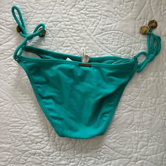 Sofia by Vix turquoise fringe bikini SET (top and bottom) size S - Picture 2 of 3